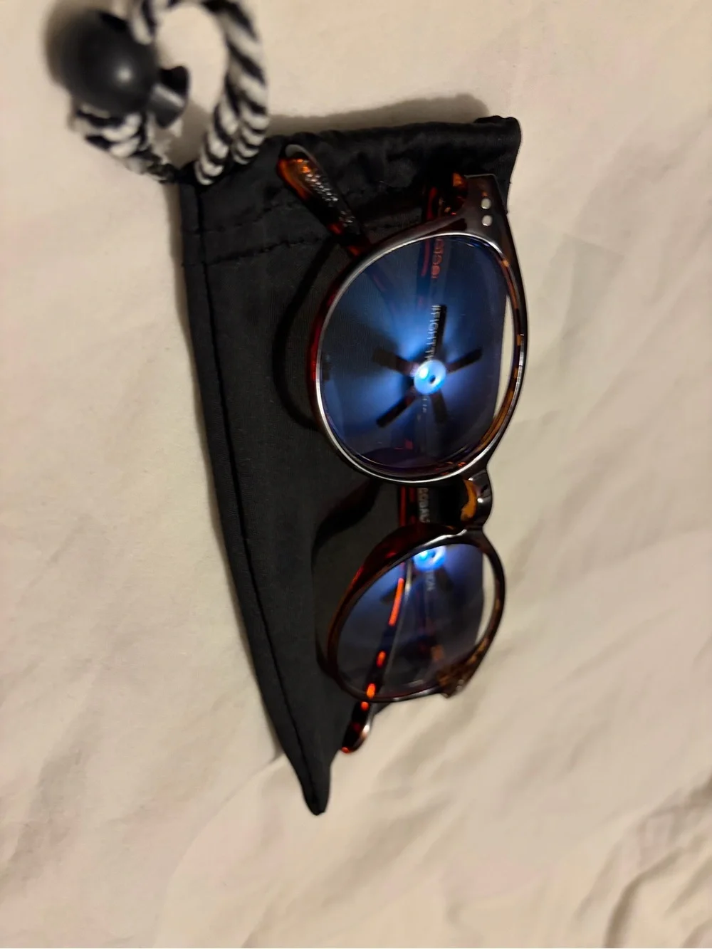 Nectar Blue Light Tortoiseshell Round Glasses Frames